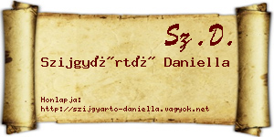 Szijgyártó Daniella névjegykártya