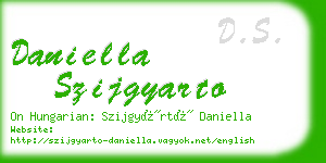 daniella szijgyarto business card